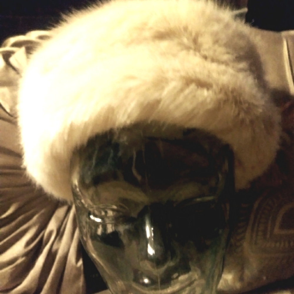 Ted Baker OS vintage look Faux Fur Hat Nude Pink BNWT